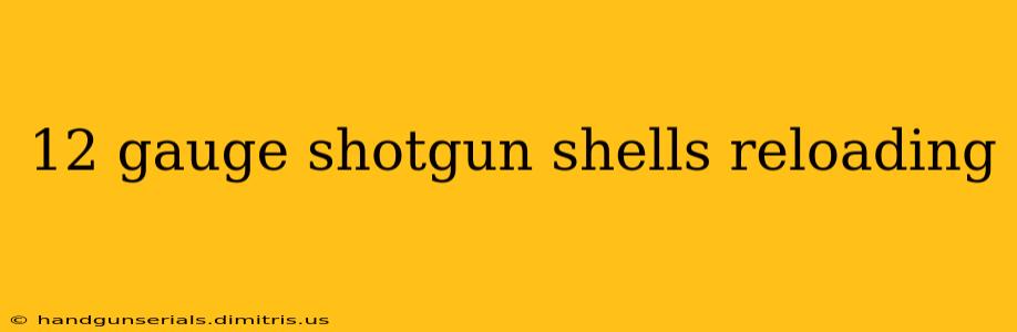 12 gauge shotgun shells reloading