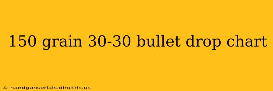 150 grain 30-30 bullet drop chart