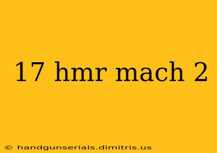 17 hmr mach 2