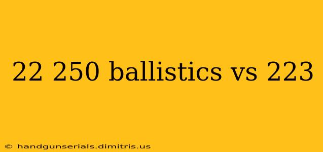 22 250 ballistics vs 223