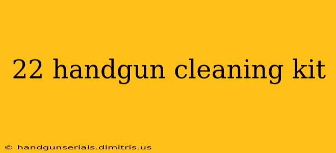 22 handgun cleaning kit