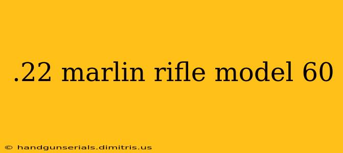 .22 marlin rifle model 60