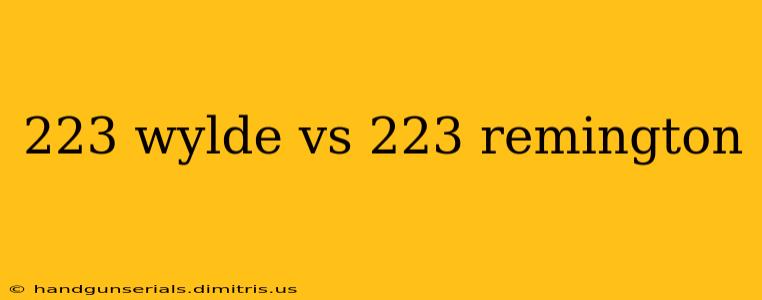 223 wylde vs 223 remington