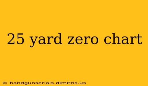 25 yard zero chart