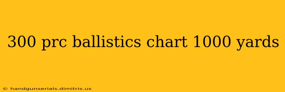 300 prc ballistics chart 1000 yards