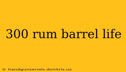 300 rum barrel life