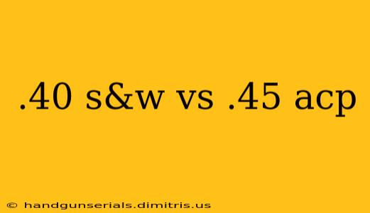 .40 s&w vs .45 acp