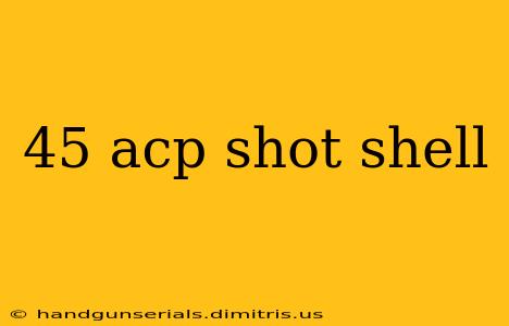 45 acp shot shell