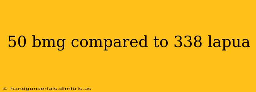 50 bmg compared to 338 lapua