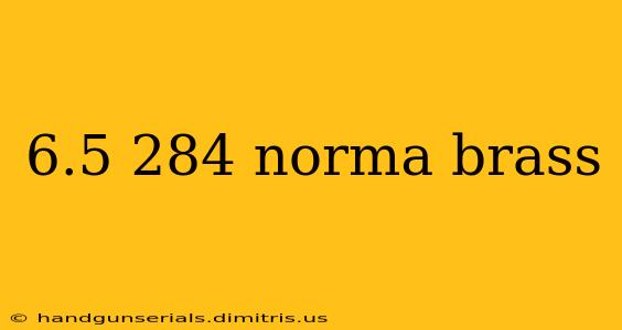 6.5 284 norma brass