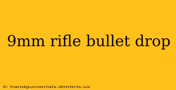 9mm rifle bullet drop