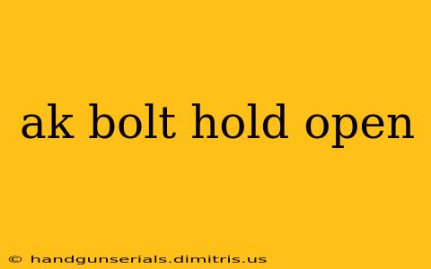 ak bolt hold open