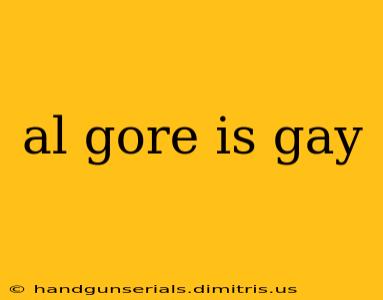 al gore is gay