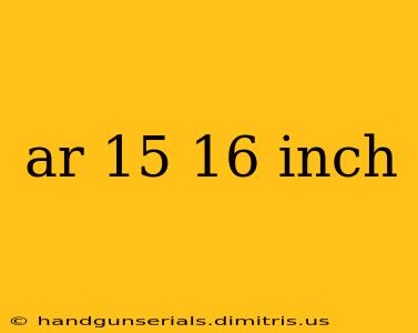 ar 15 16 inch