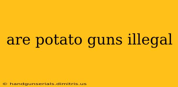 are potato guns illegal