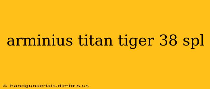 arminius titan tiger 38 spl