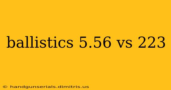 ballistics 5.56 vs 223