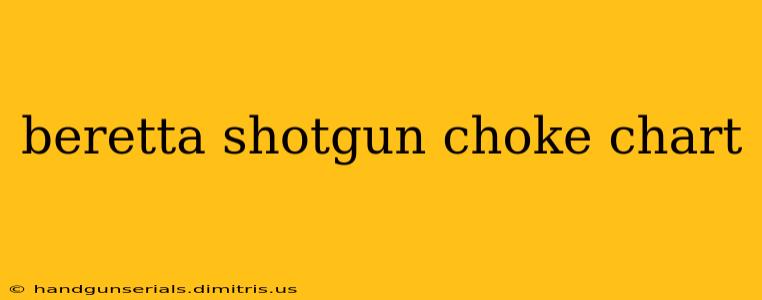 beretta shotgun choke chart