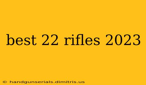 best 22 rifles 2023