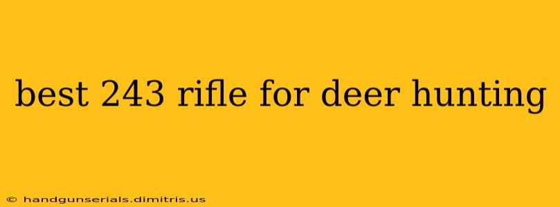 best 243 rifle for deer hunting