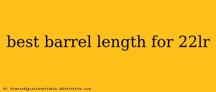 best barrel length for 22lr