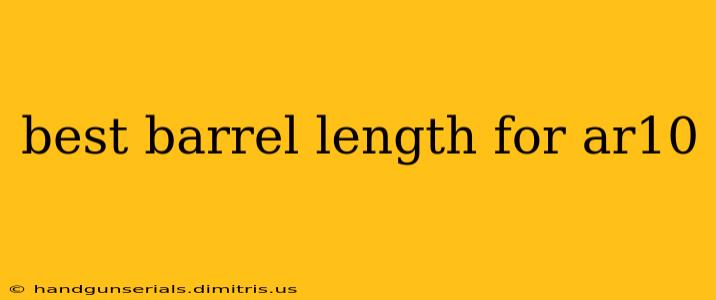 best barrel length for ar10