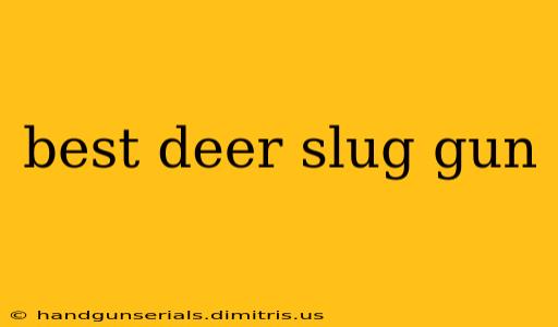 best deer slug gun