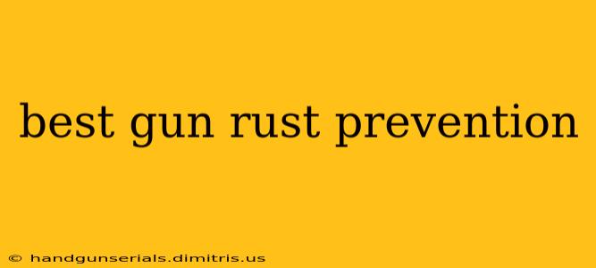 best gun rust prevention