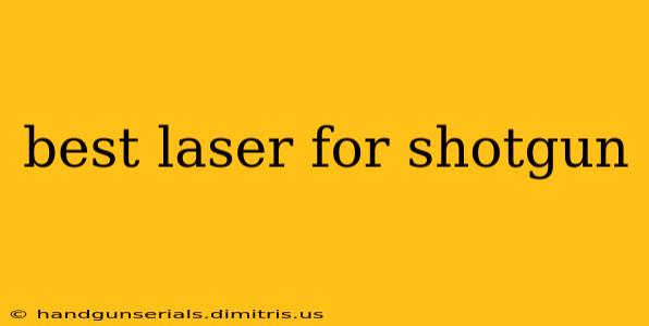 best laser for shotgun