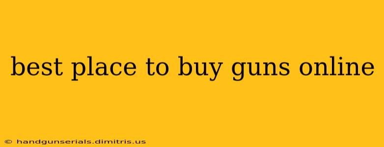 best place to buy guns online