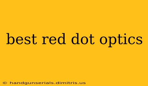 best red dot optics