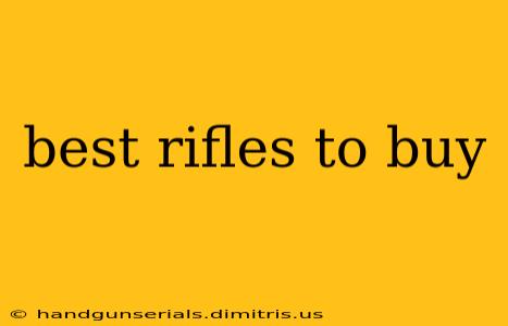 best rifles to buy