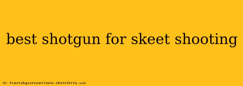 best shotgun for skeet shooting