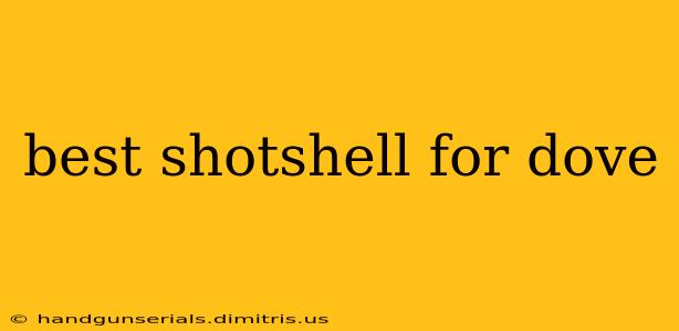 best shotshell for dove