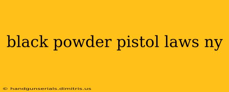 black powder pistol laws ny