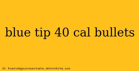 blue tip 40 cal bullets