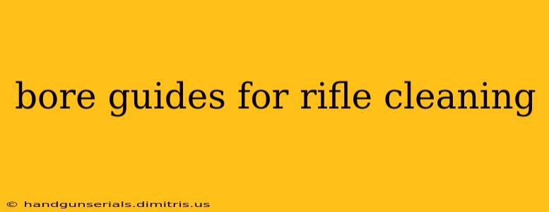 bore guides for rifle cleaning