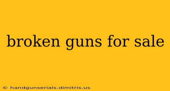 broken guns for sale