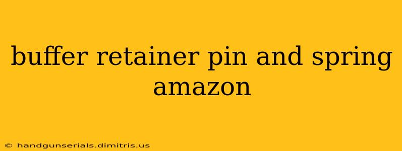 buffer retainer pin and spring amazon