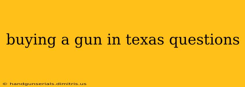 buying a gun in texas questions