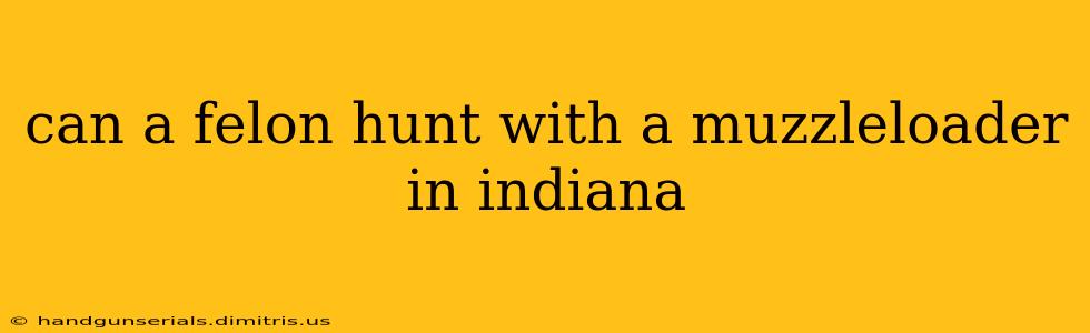 can a felon hunt with a muzzleloader in indiana