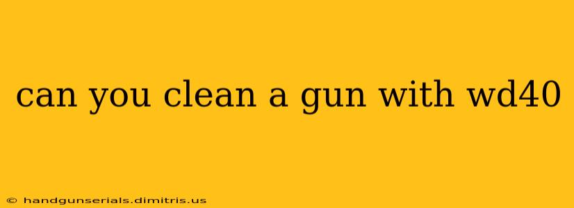 can you clean a gun with wd40