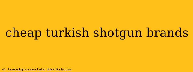 cheap turkish shotgun brands