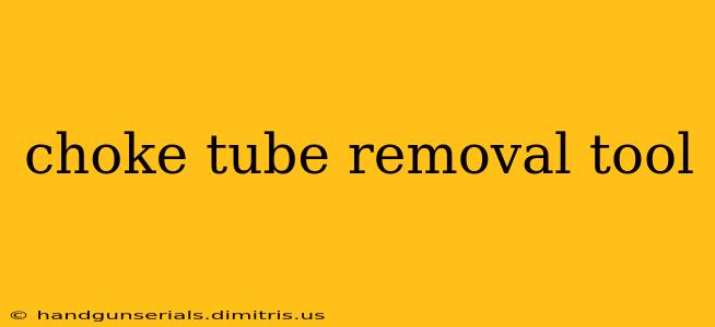 choke tube removal tool