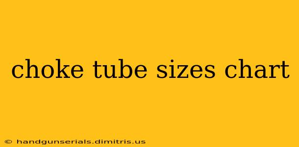 choke tube sizes chart