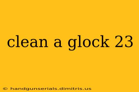 clean a glock 23