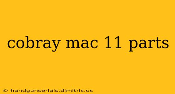 cobray mac 11 parts