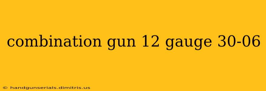 combination gun 12 gauge 30-06