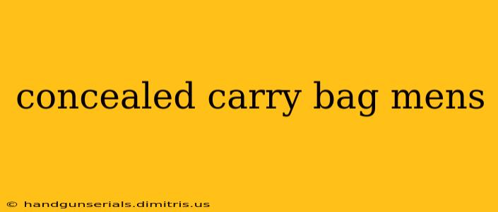 concealed carry bag mens