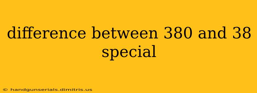 difference between 380 and 38 special